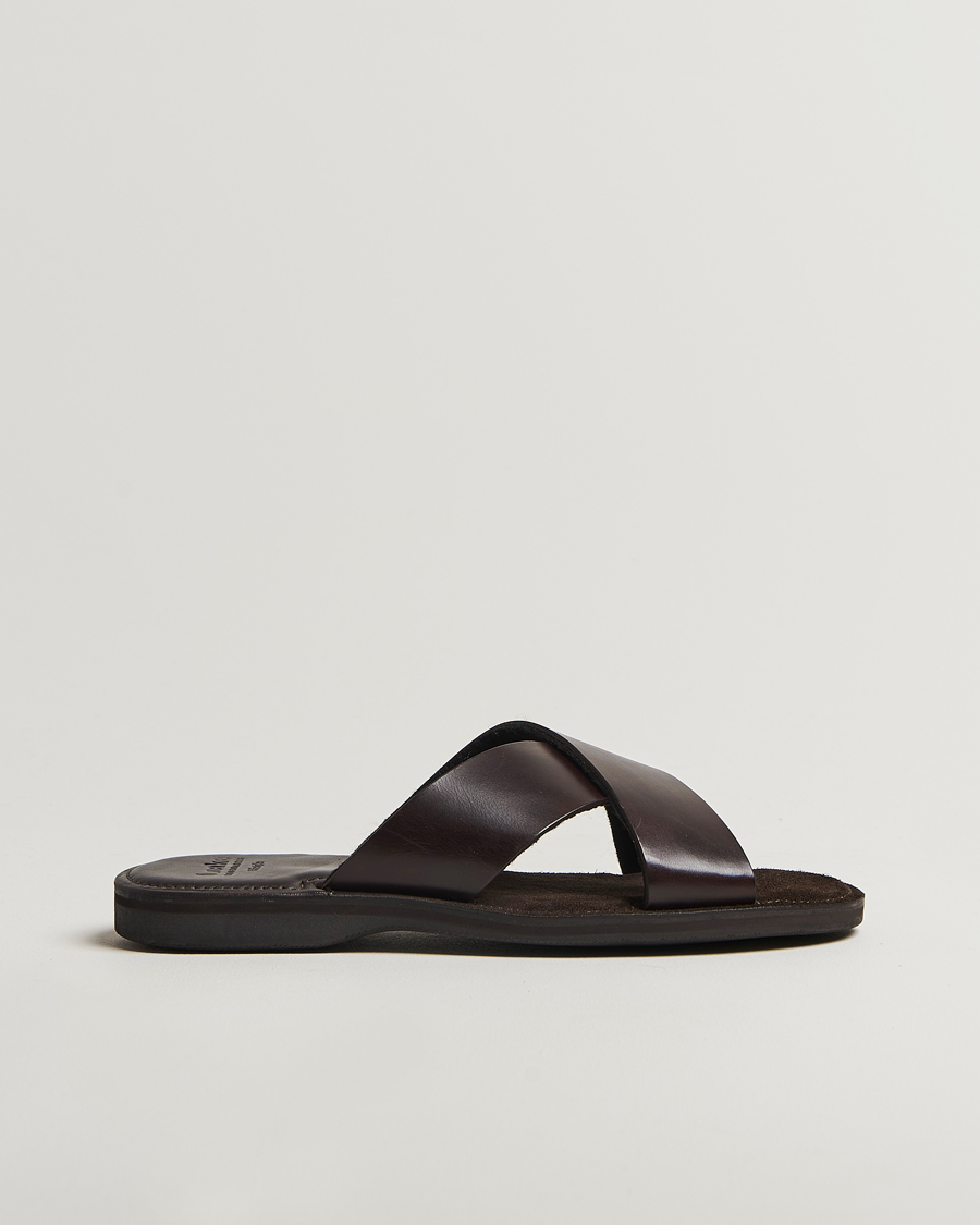 Herre | Sandaler & Hjemmesko | Loake 1880 | Gozo Leather Sandal Dark Brown