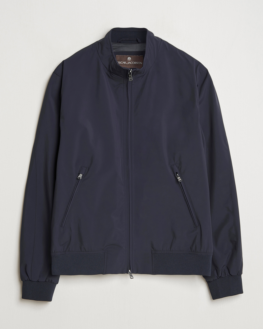 Herre | Jakker | Oscar Jacobson | Bomber Nylon Jacket Navy