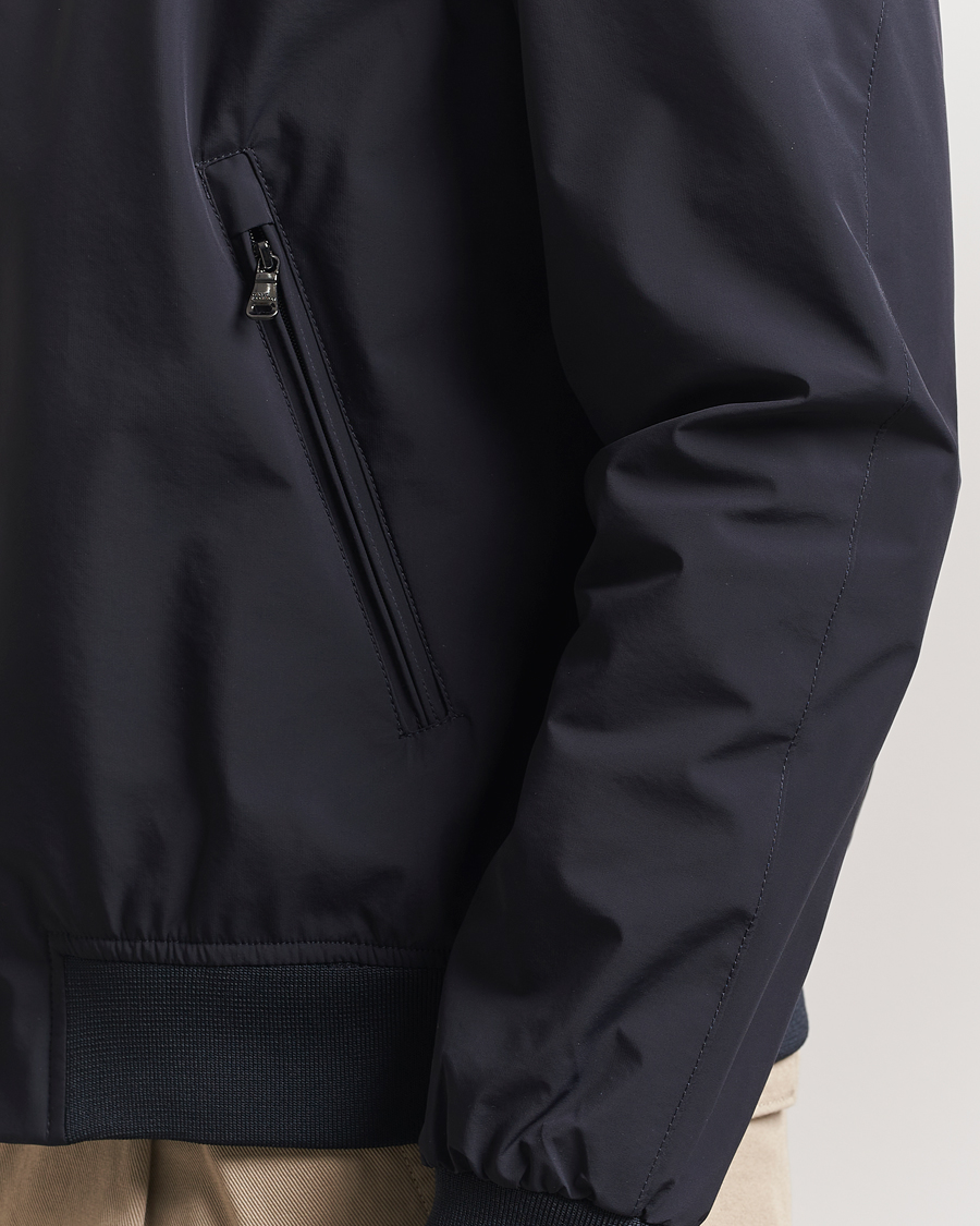 Herre | Jakker | Oscar Jacobson | Bomber Nylon Jacket Navy