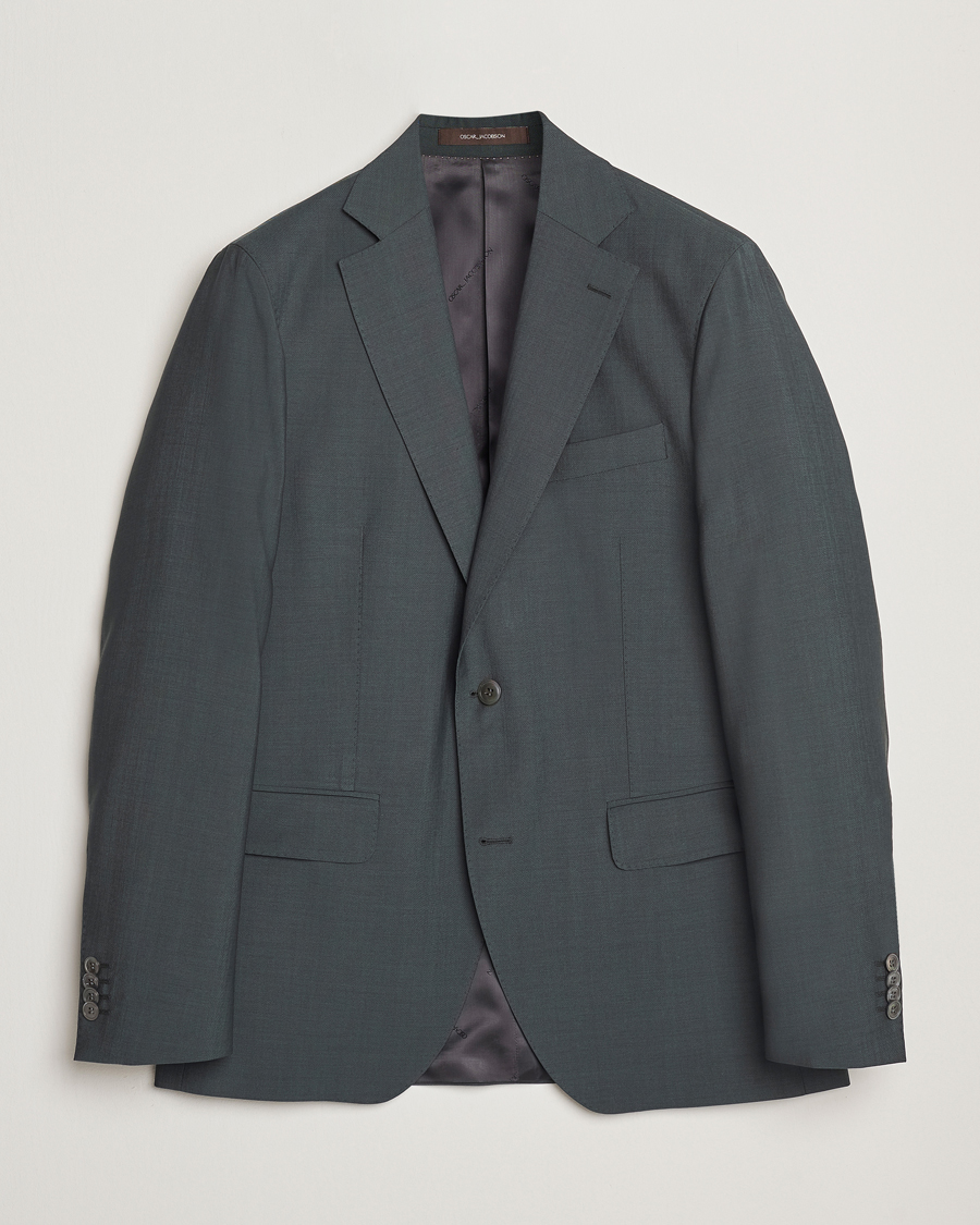 Herre | Blazere & jakker | Oscar Jacobson | Fogerty Wool/Mohair Suit Blazer Green