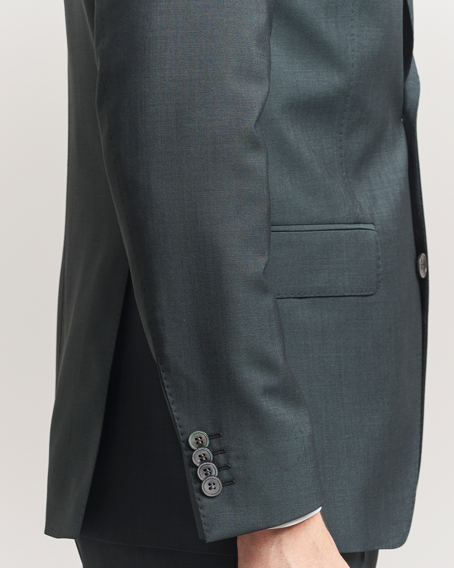 Herre | Blazere & jakker | Oscar Jacobson | Fogerty Wool/Mohair Suit Blazer Green