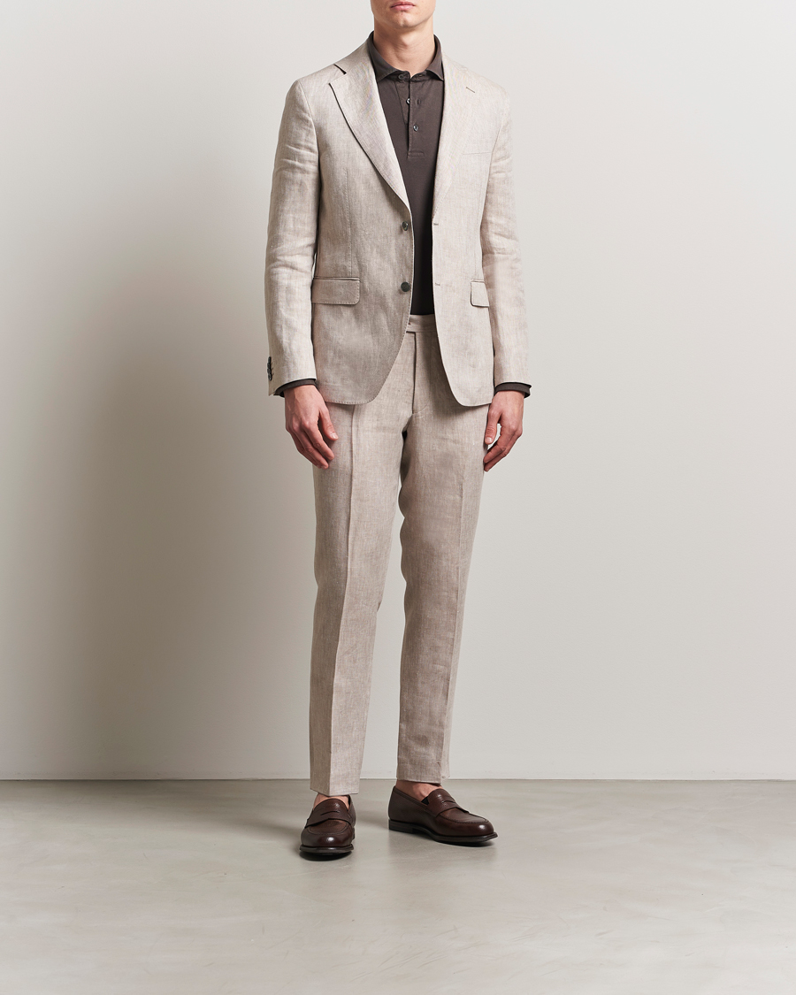 Herre | Blazere & jakker | Oscar Jacobson | Ferry Soft Linen Blazer Beige