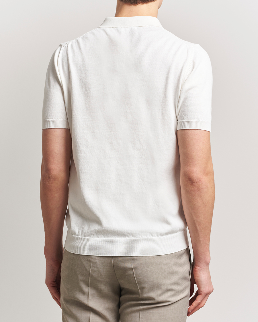Herre | Polotrøjer | Oscar Jacobson | Barto Structured Cotton Polo Snow White