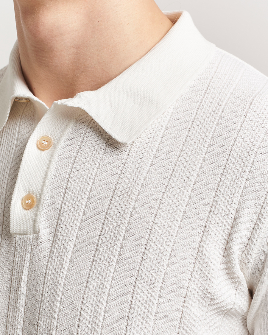 Herre | Polotrøjer | Oscar Jacobson | Barto Structured Cotton Polo Snow White