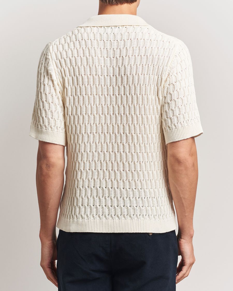 Herre | Polotrøjer | Peregrine | Cove Knitted Cotton Polo Shirt White