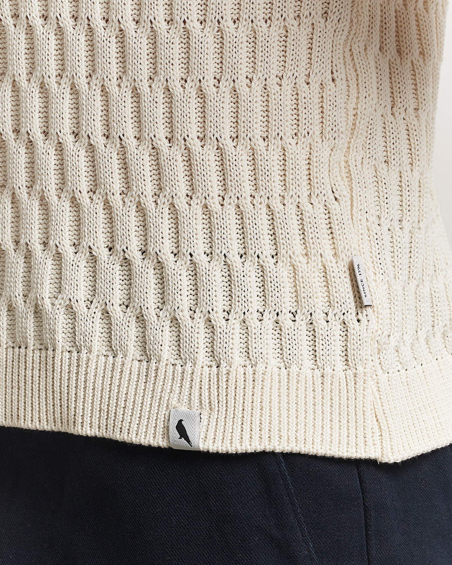 Herre | Polotrøjer | Peregrine | Cove Knitted Cotton Polo Shirt White