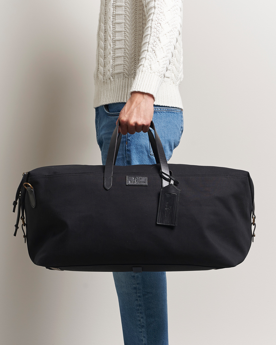 Herre | Polo Ralph Lauren Medium Canvas Duffle Bag Black | Polo Ralph Lauren | Medium Canvas Duffle Bag Black