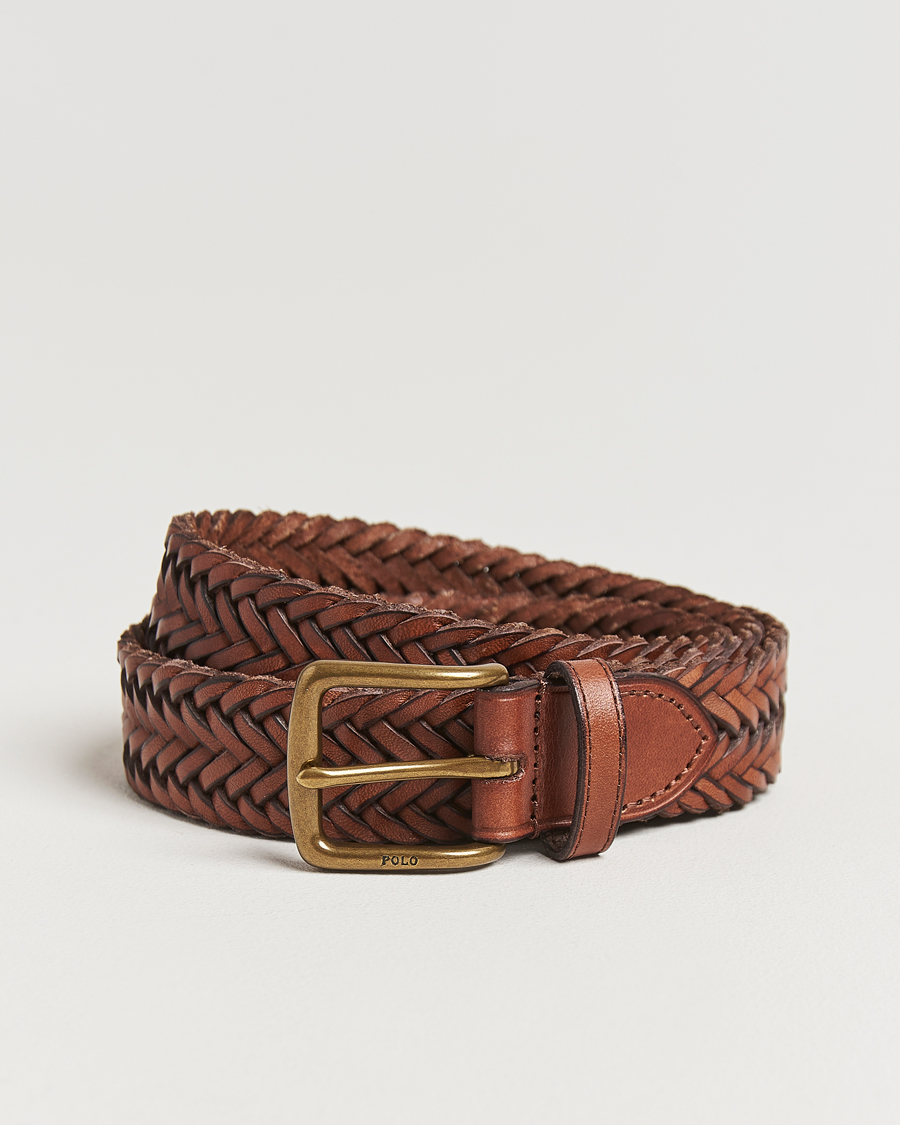 Herre | Bælter | Polo Ralph Lauren | Braided Leather Belt Polo Saddle