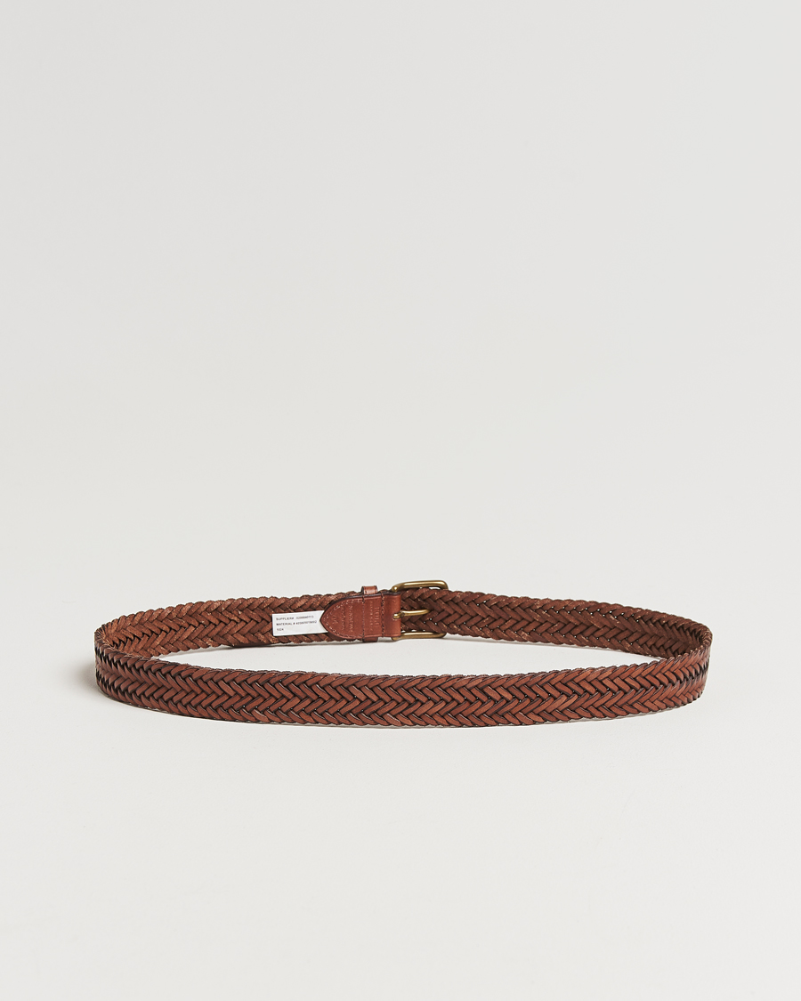 Herre | Bælter | Polo Ralph Lauren | Braided Leather Belt Polo Saddle