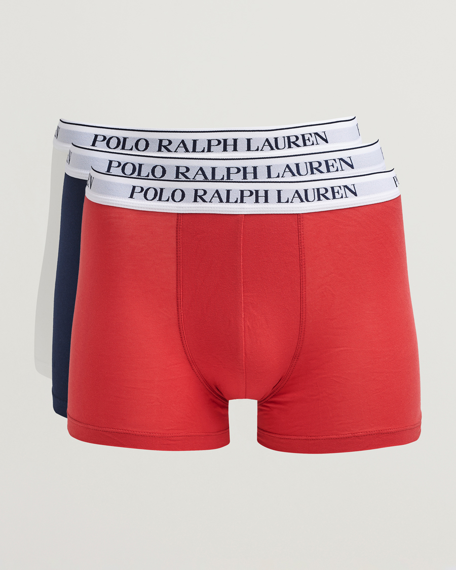 Herre | Undertøj | Polo Ralph Lauren | 3-Pack Trunk Navy/Red/White