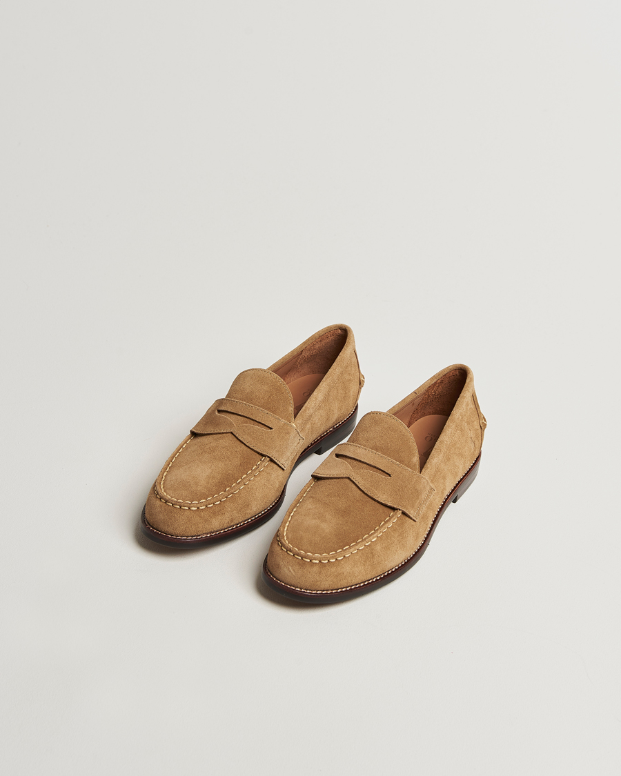 Herre | Loafers | Polo Ralph Lauren | Alston Suede Penny Loafer Desert Tan