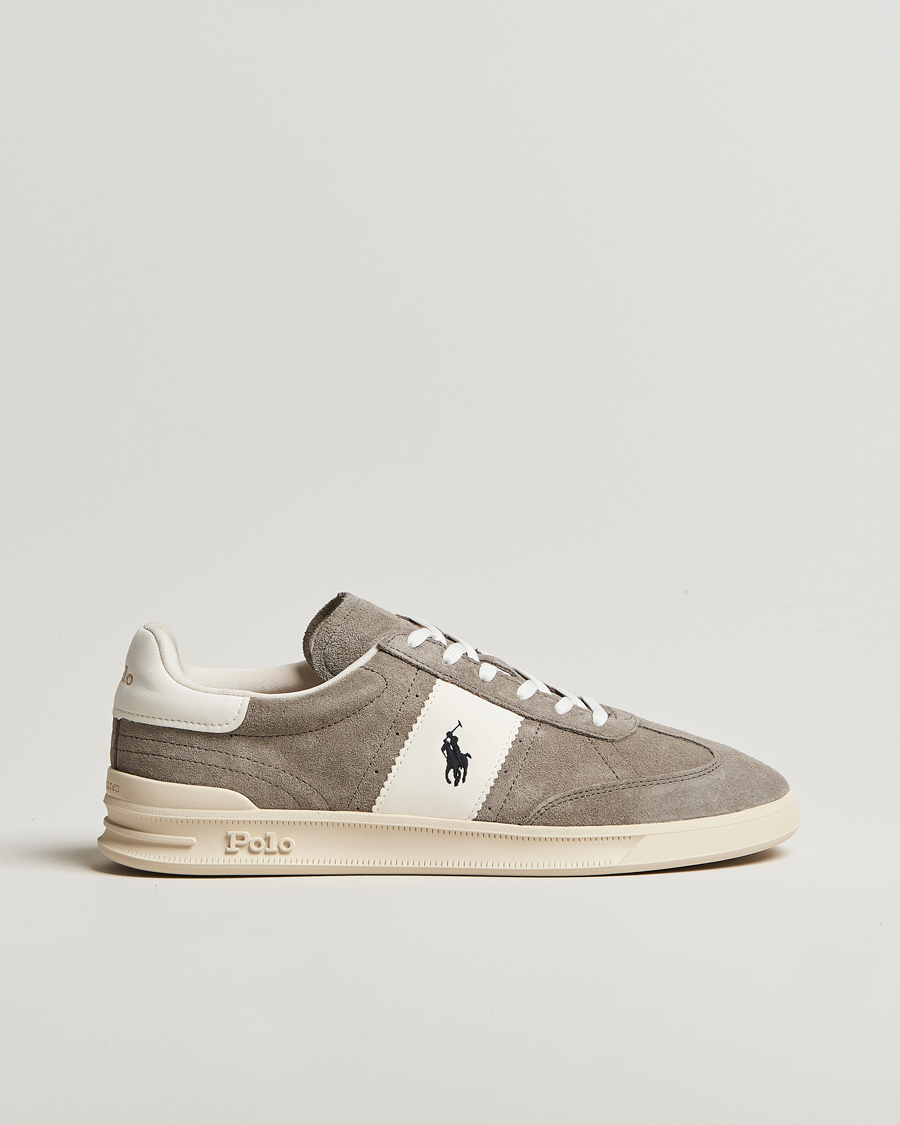 Herre | Polo Ralph Lauren Aera Suede Sneaker Grey/White | Polo Ralph Lauren | Aera Suede Sneaker Grey/White