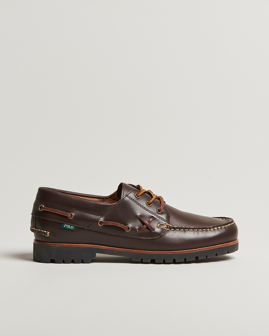Herre | Sejlersko | Polo Ralph Lauren | Ranger Leather Boat Shoe Dark Brown