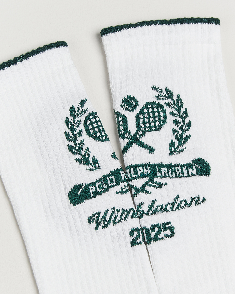 Herre | Undertøj | Polo Ralph Lauren | Wimbledon Crew Cotton Socks White