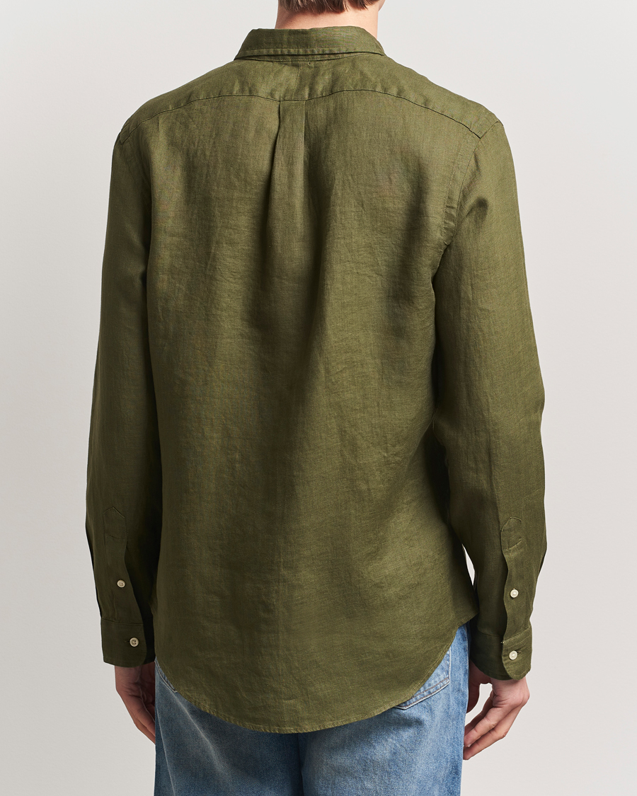 Herre | Skjorter | Polo Ralph Lauren | Slim Fit Linen Shirt New Olive