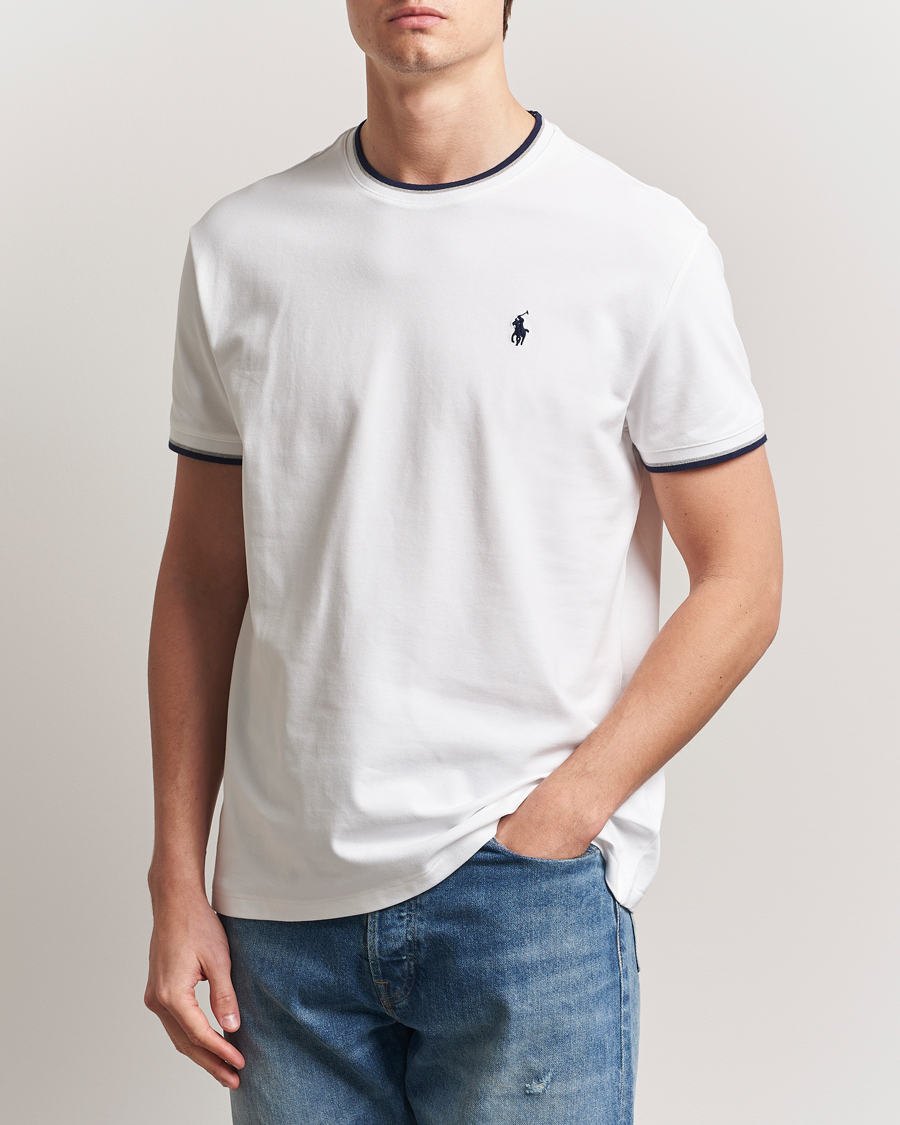 Herre | T-Shirts | Polo Ralph Lauren | Mesh Polo Tee White