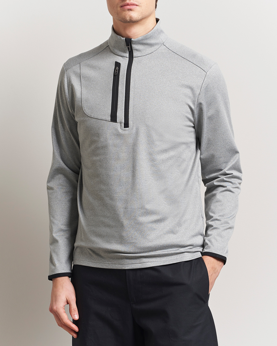 Herre | Trøjer | RLX Ralph Lauren | Luxury Jersey Half Zip Andover Heather