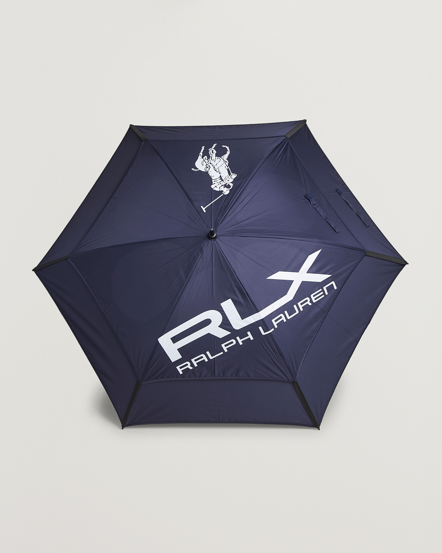 Herre | RLX Ralph Lauren Large Golf Umbrella Navy Multi | RLX Ralph Lauren | Large Golf Umbrella Navy Multi