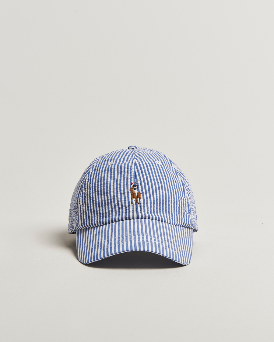 Herre | Tilbehør | Polo Ralph Lauren | Seersucker Cap Cruise Royal