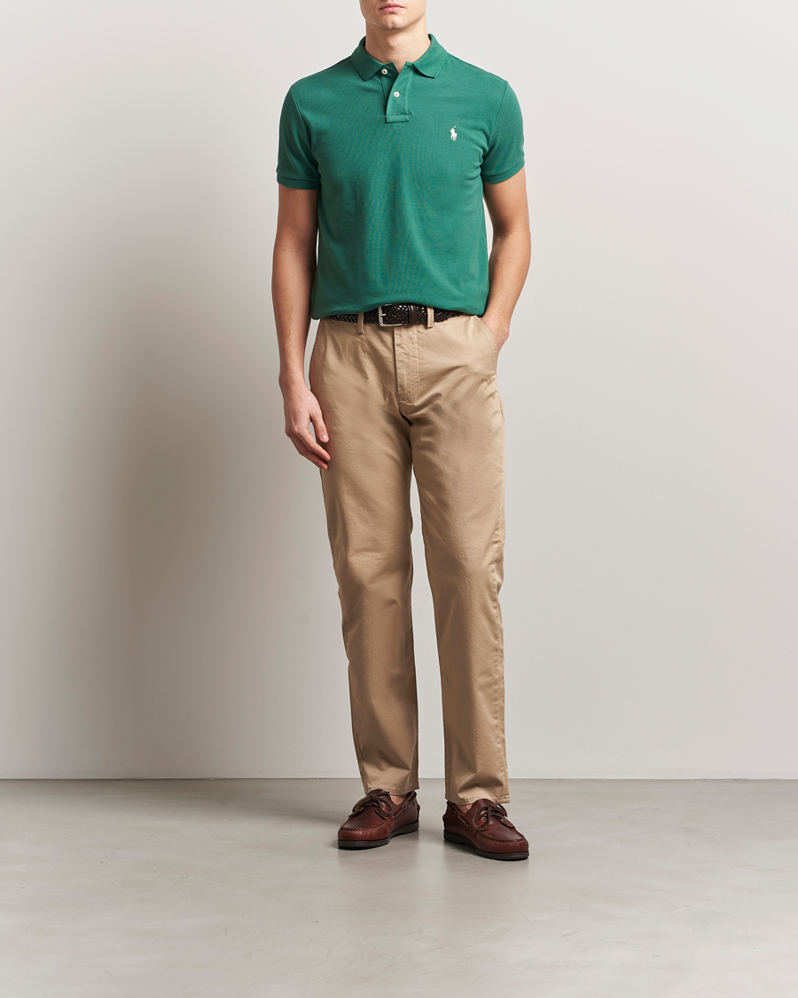 Herre | Polotrøjer | Polo Ralph Lauren | Custom Slim Fit Polo Antique Green