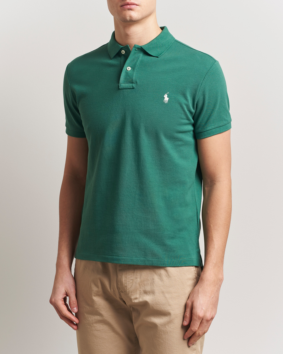 Herre | Polotrøjer | Polo Ralph Lauren | Custom Slim Fit Polo Antique Green
