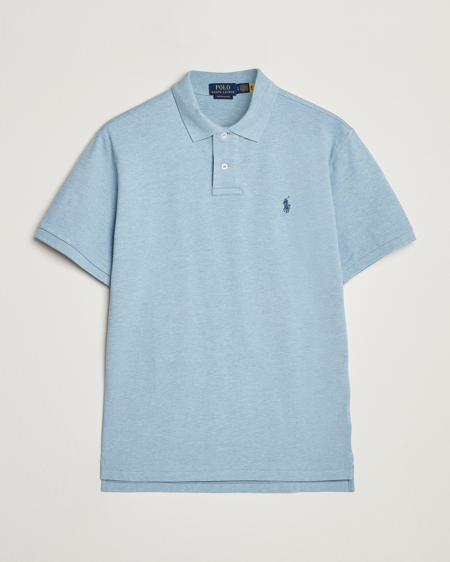Herre | Polotrøjer | Polo Ralph Lauren | Custom Slim Fit Polo Modern Blue Heather
