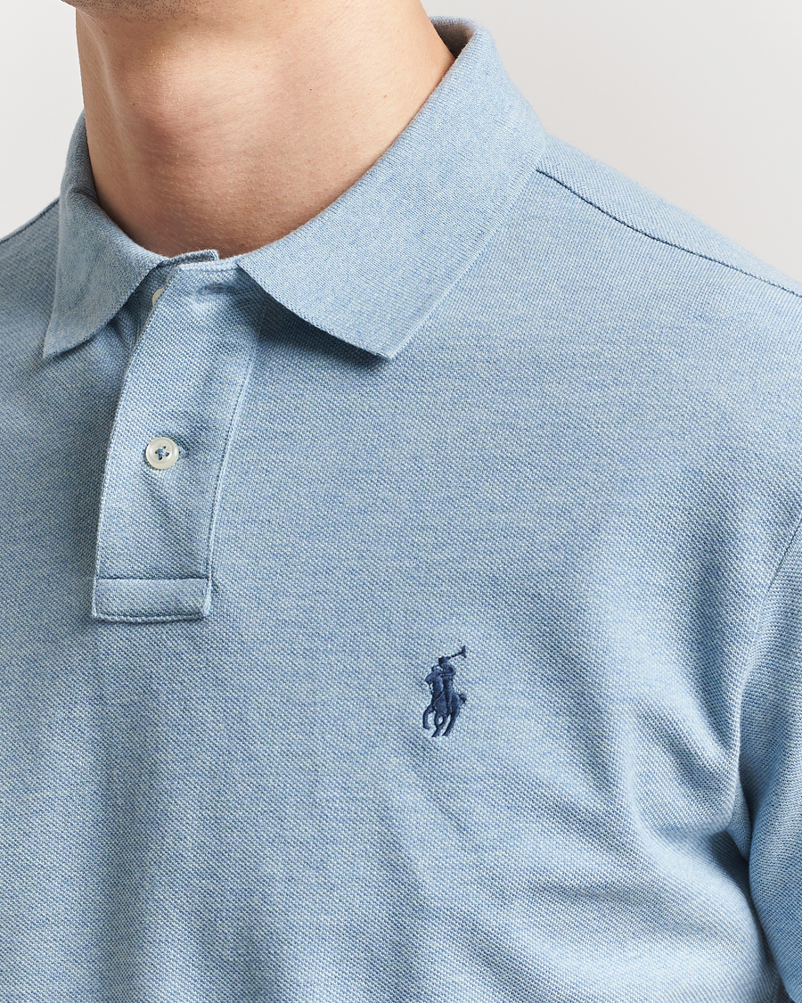 Herre | Polotrøjer | Polo Ralph Lauren | Custom Slim Fit Polo Modern Blue Heather
