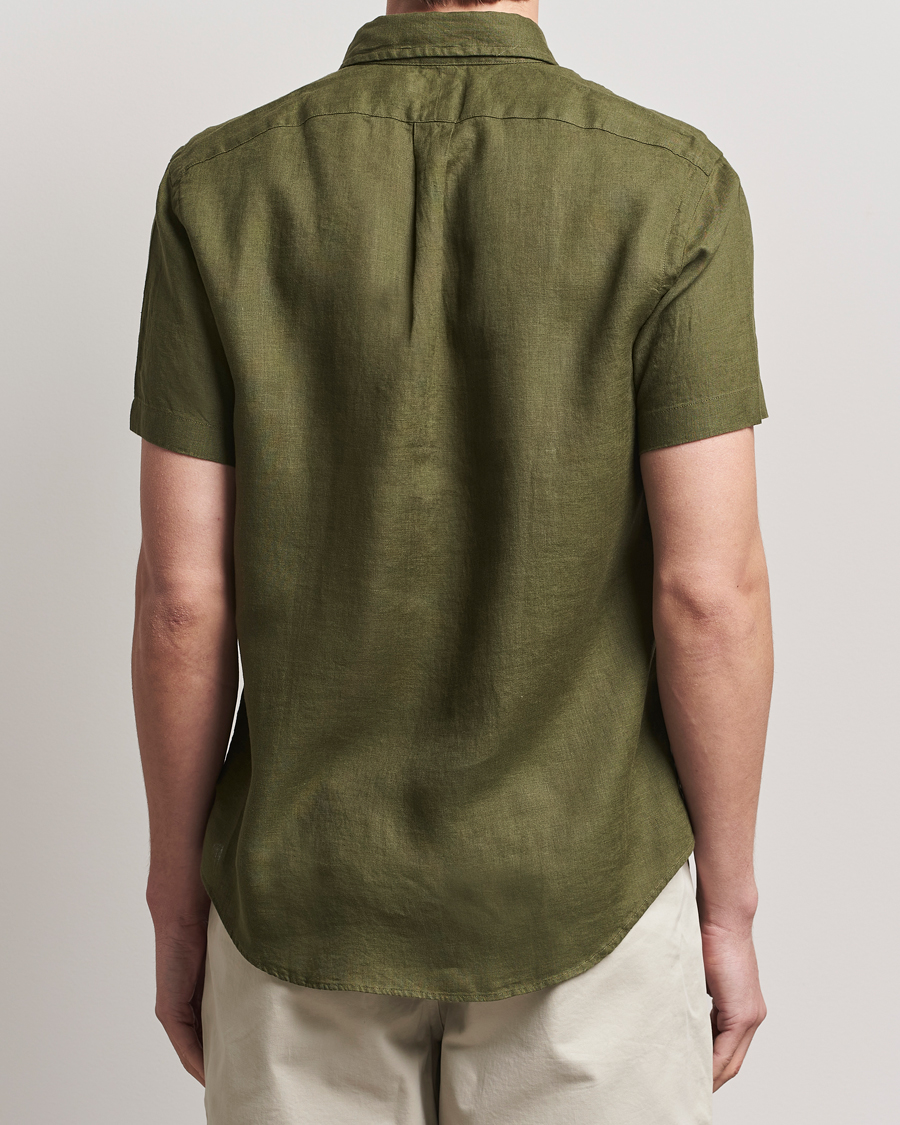 Herre | Skjorter | Polo Ralph Lauren | Short Sleeve Linen Shirt New Olive