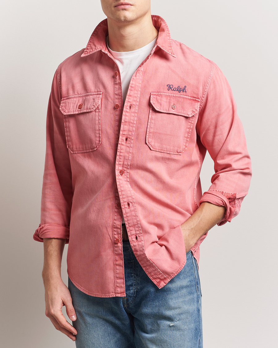Herre | Skjorter | Polo Ralph Lauren | Garment Dyed Overshirt Nantucket Red