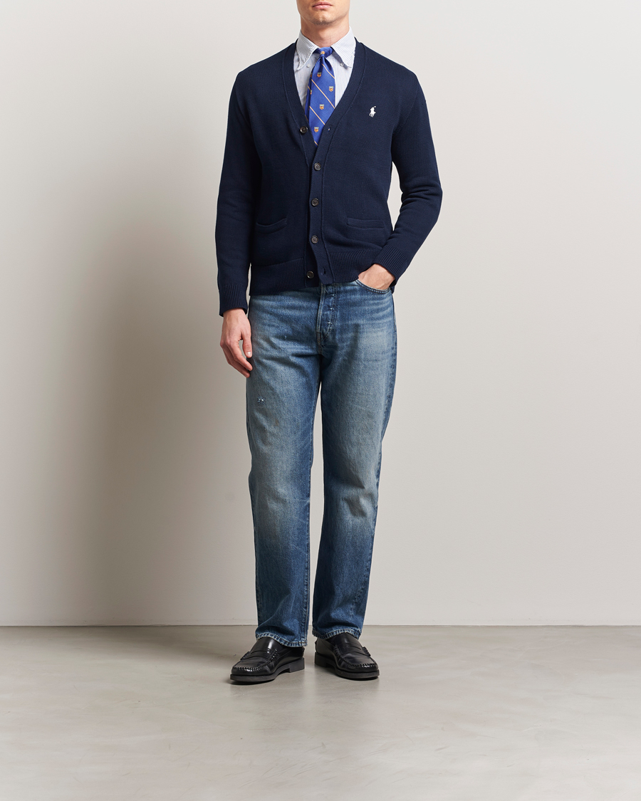Herre | Trøjer | Polo Ralph Lauren | Cotton Cardigan Hunter Navy