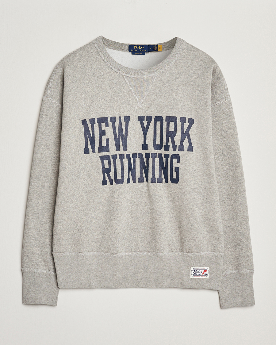 Herre | Trøjer | Polo Ralph Lauren | NYC Running Fleece Sweatshirt Dark Sport Heather