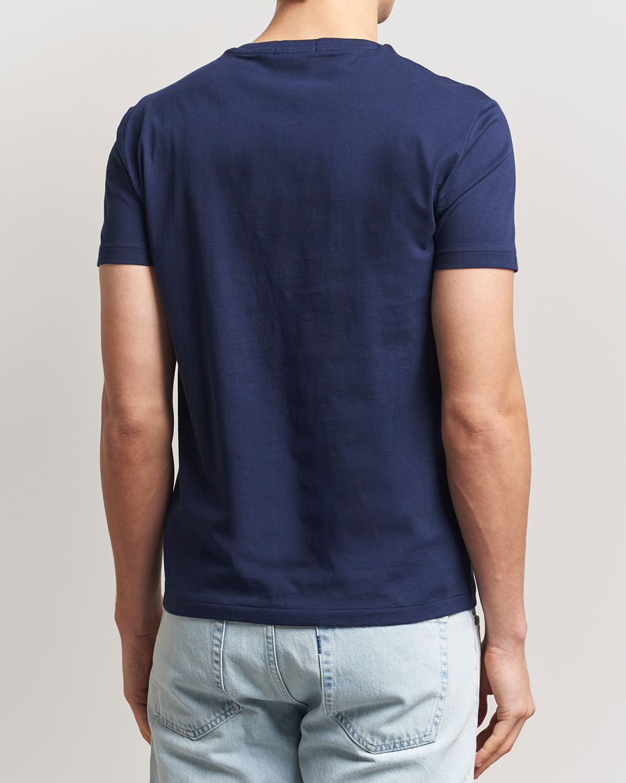 Herre | T-Shirts | Polo Ralph Lauren | Denim Bear Crew Neck T-Shirt Newport Navy