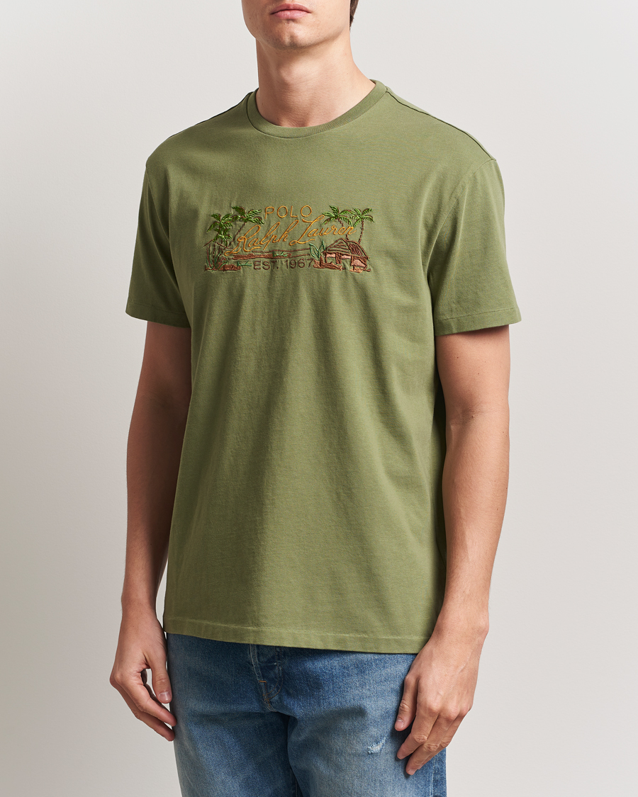 Herre | T-Shirts | Polo Ralph Lauren | Printed T-Shirt Tree Green