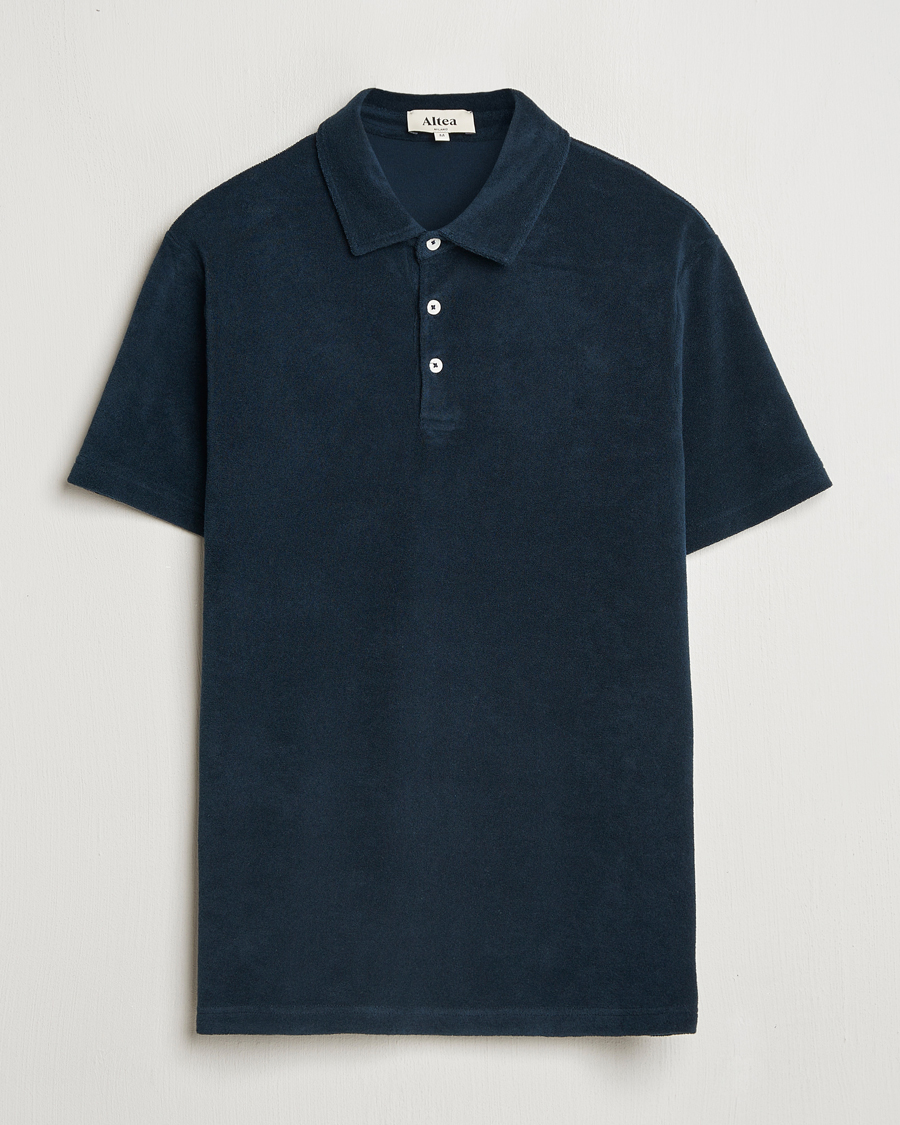 Herre | Polotrøjer | Altea | Terry Cotton Polo Navy