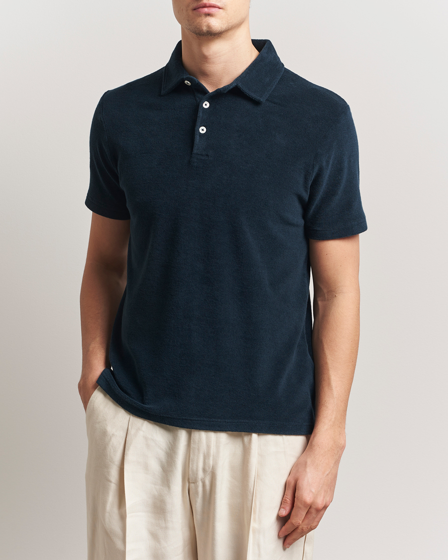 Herre | Polotrøjer | Altea | Terry Cotton Polo Navy