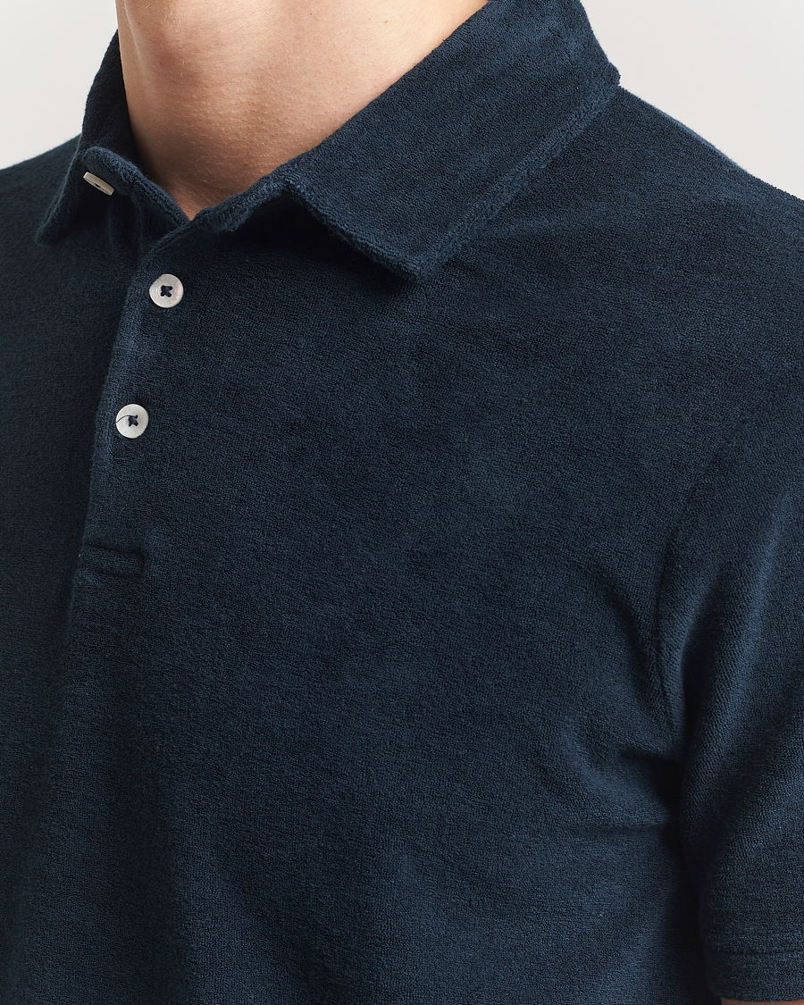 Herre | Polotrøjer | Altea | Terry Cotton Polo Navy