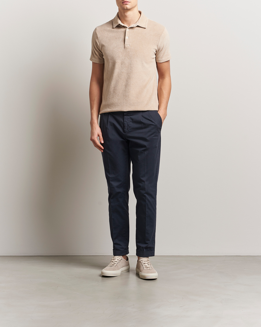 Herre | Polotrøjer | Altea | Terry Cotton Polo Beige