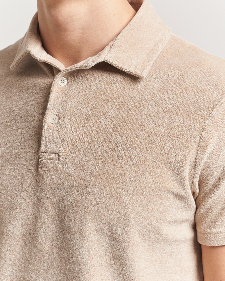 Herre | Polotrøjer | Altea | Terry Cotton Polo Beige