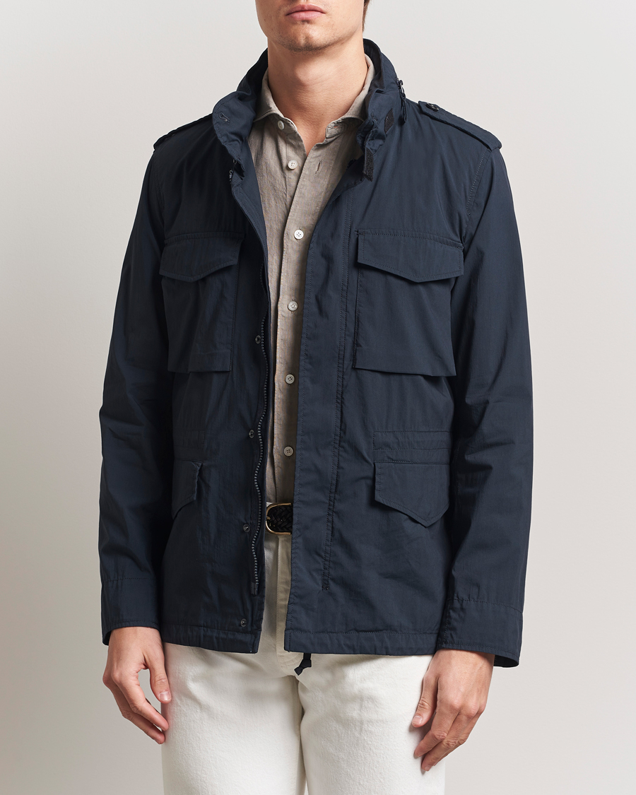 Herre | Jakker | Aspesi | Lightweight Cotton Field Jacket Navy