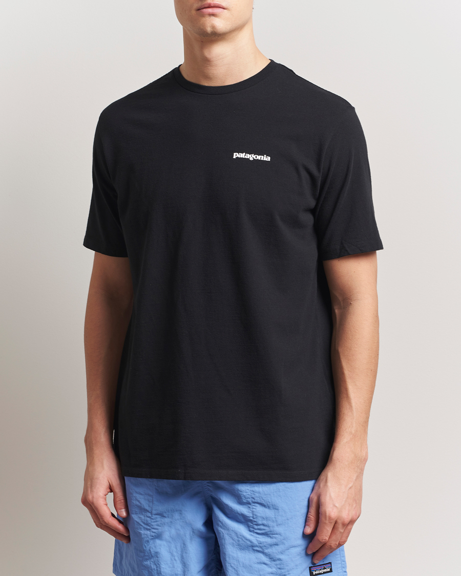 Herre | T-Shirts | Patagonia | P-6 Logo T-Shirt Black