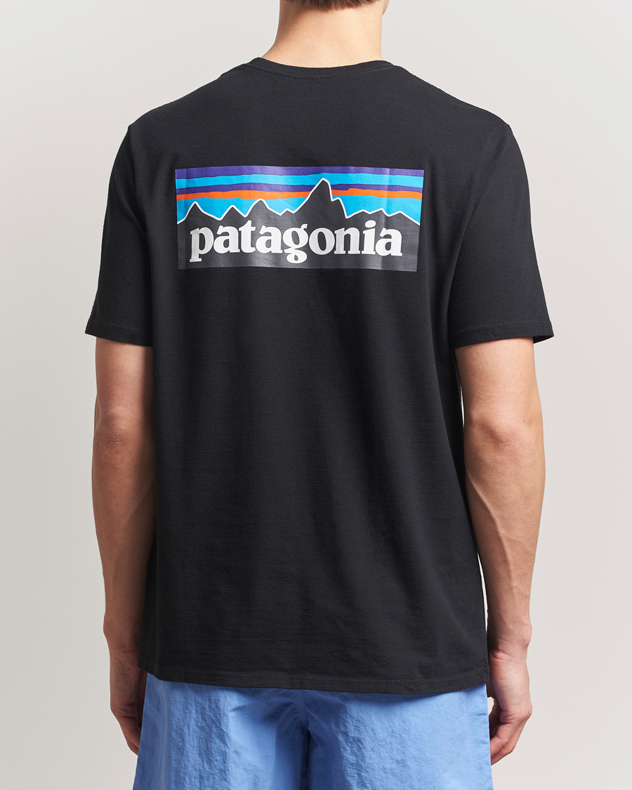Herre | T-Shirts | Patagonia | P-6 Logo T-Shirt Black