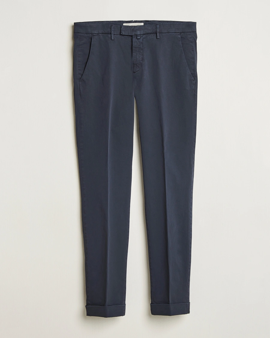 Herre | Chinos | Briglia 1949 | Slim Fit Cotton Chinos Navy