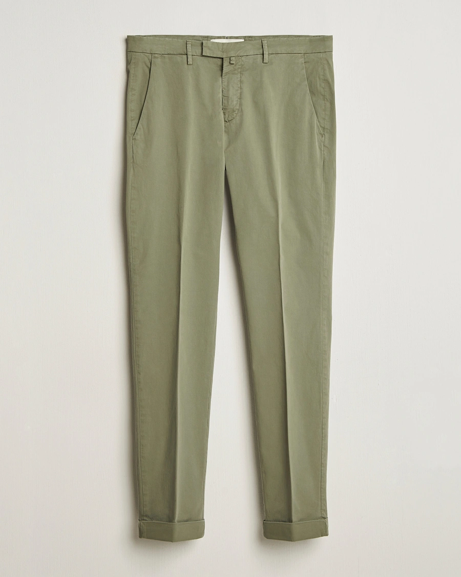 Herre | Chinos | Briglia 1949 | Slim Fit Cotton Chinos Olive