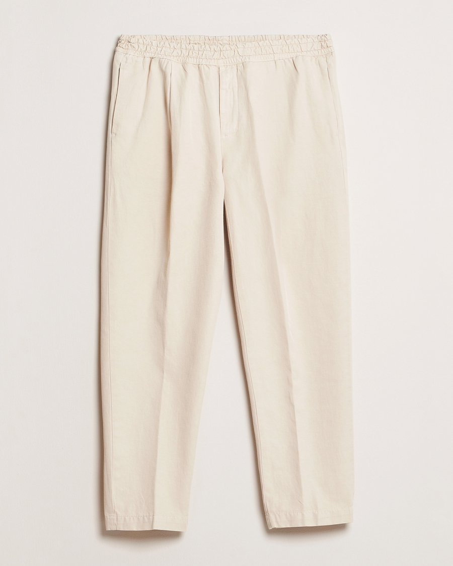 Herre | Bukser | Briglia 1949 | Cotton/Linen Drawstring Pants Cream