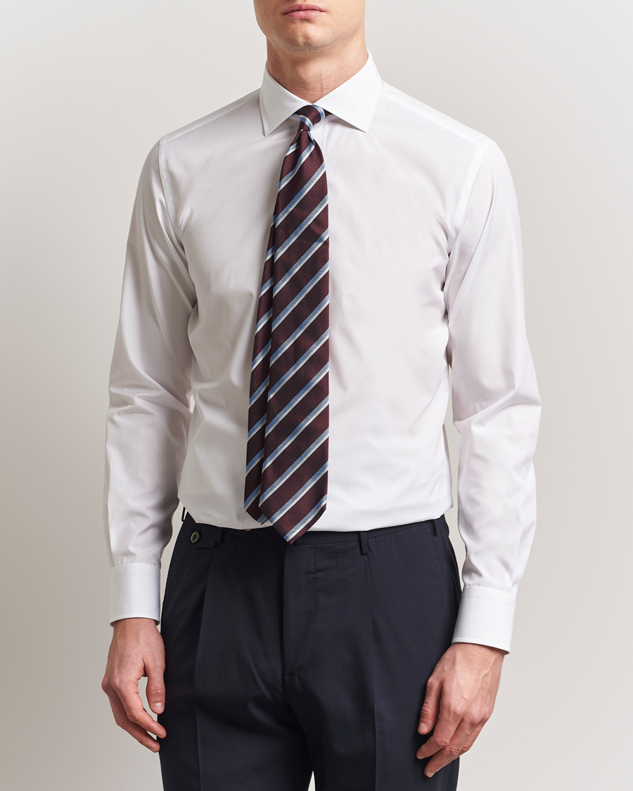 Herre | Skjorter | Brioni | Slim Fit Dress Shirt White