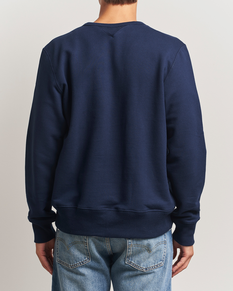 Herre | Trøjer | Merz b. Schwanen | Sturdy Loopback Fleece Sweatshirt Ink Blue