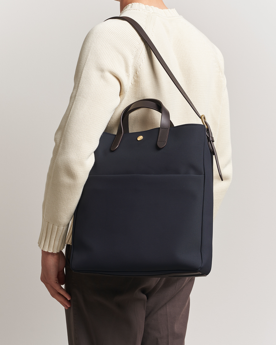 Herre | Tasker | Mismo | M/S Field Tote Navy/Dark Brown