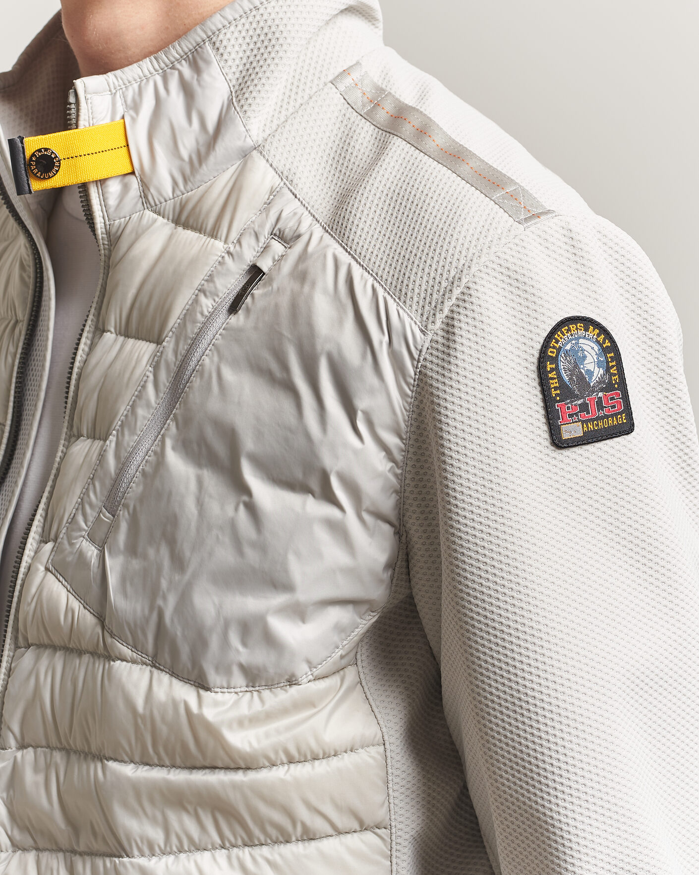 Herre | Jakker | Parajumpers | Jayden Mesh Hybrid Jacket Ghiaccio