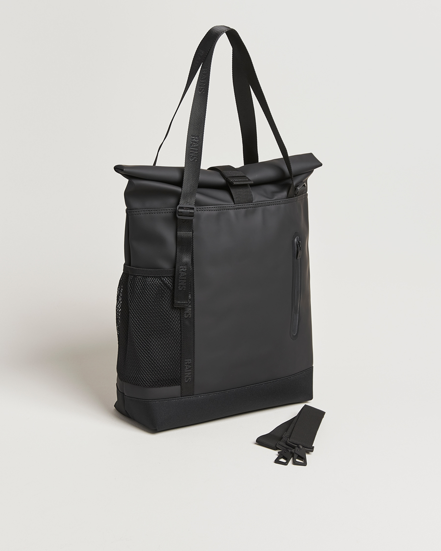 Herre | Tasker | RAINS | Trail Rolltop Tote Bag Black
