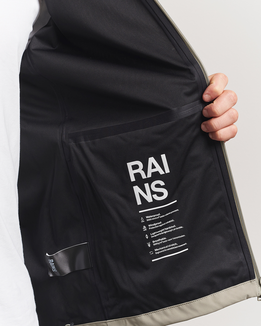 Herre | Jakker | RAINS | Suva Hooded Waterproof Jacket Drift